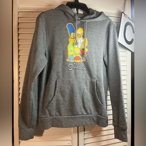 Old Navy Gray The Simpsons Hoodie - Picture 1 of 7